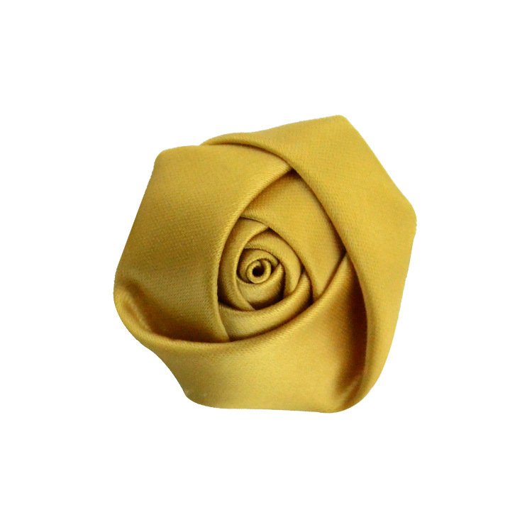 Wholesale 3.5cm handmade small rose satin ribbon flowers trimming decoration