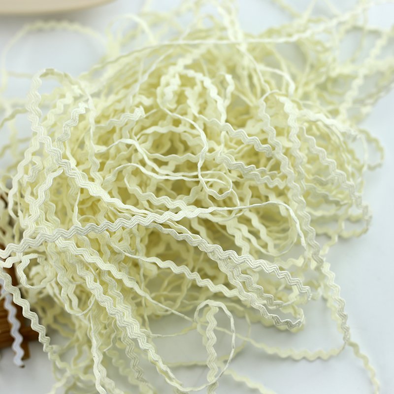 3MM colorful ric rac ribbon tape zig zag lace trimming ric rac trimming for clothing dress, bag shoes DIY accessories