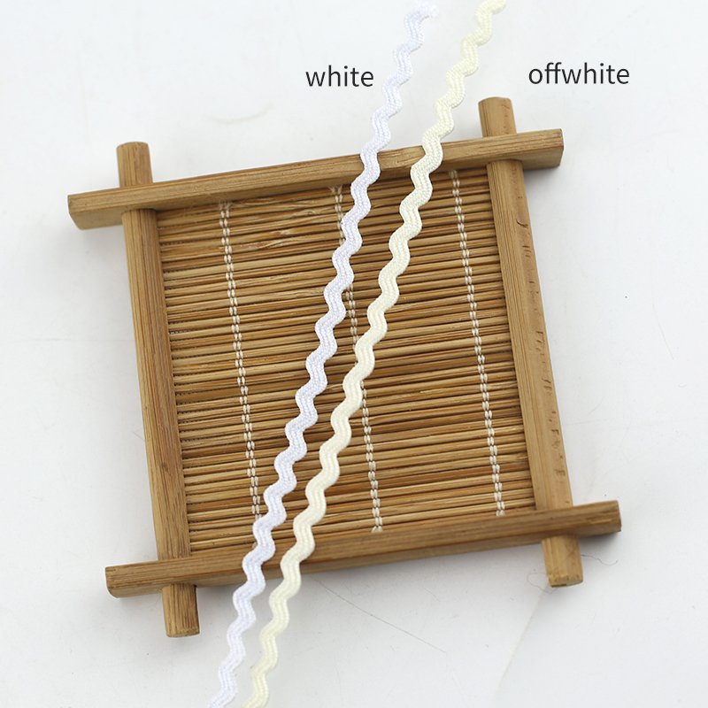 3MM colorful ric rac ribbon tape zig zag lace trimming ric rac trimming for clothing dress, bag shoes DIY accessories