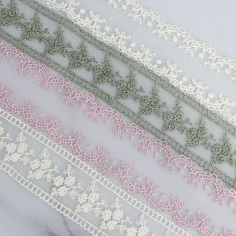 AFFNINTY Lace Tape Mesh Cotton Guipure Embroidery Lace Trim Ribbons Garment Accessories