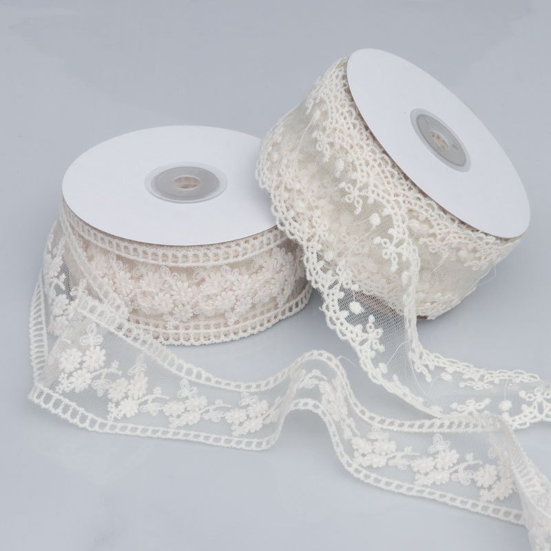 AFFNINTY Lace Tape Mesh Cotton Guipure Embroidery Lace Trim Ribbons Garment Accessories
