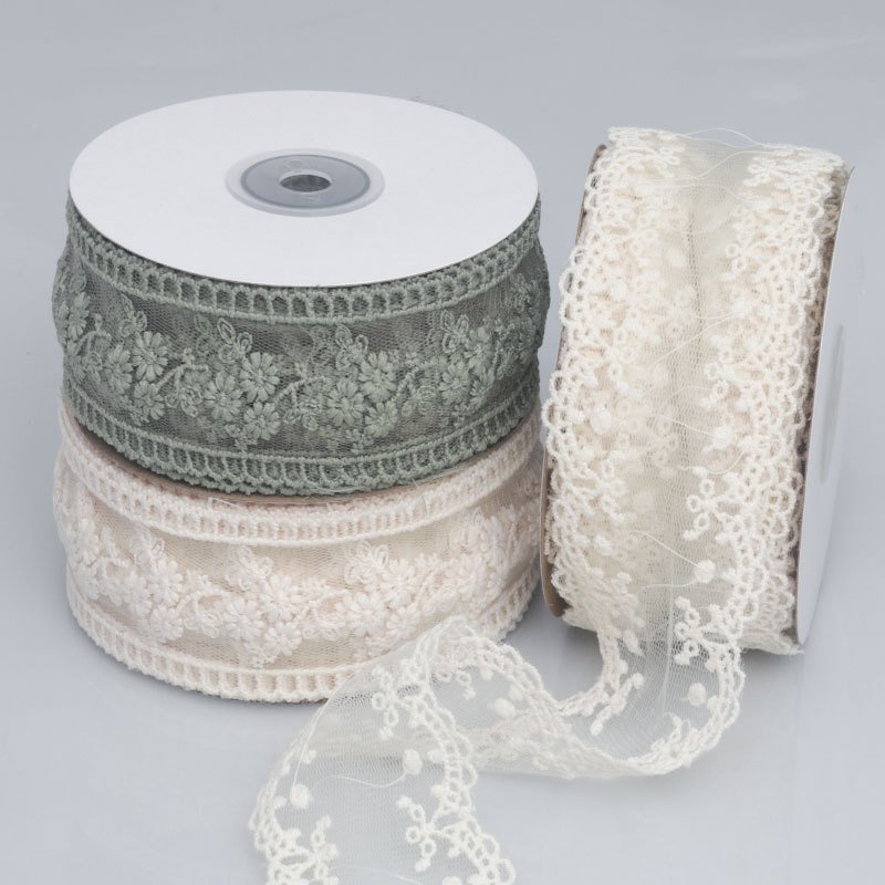 AFFNINTY Lace Tape Mesh Cotton Guipure Embroidery Lace Trim Ribbons Garment Accessories