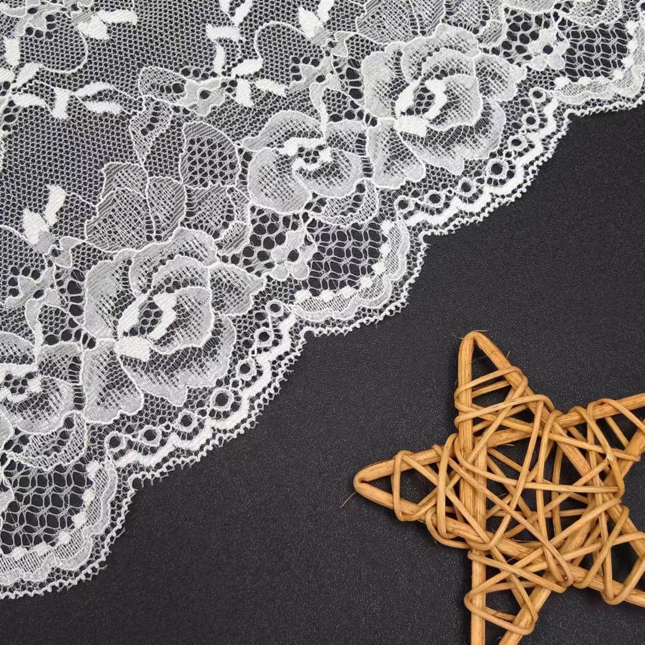 Spandex Lace Fabrics Women's Underwear Roll Knitted Elastic Laces Trim Fashion Material Latest Models Voile Nylon