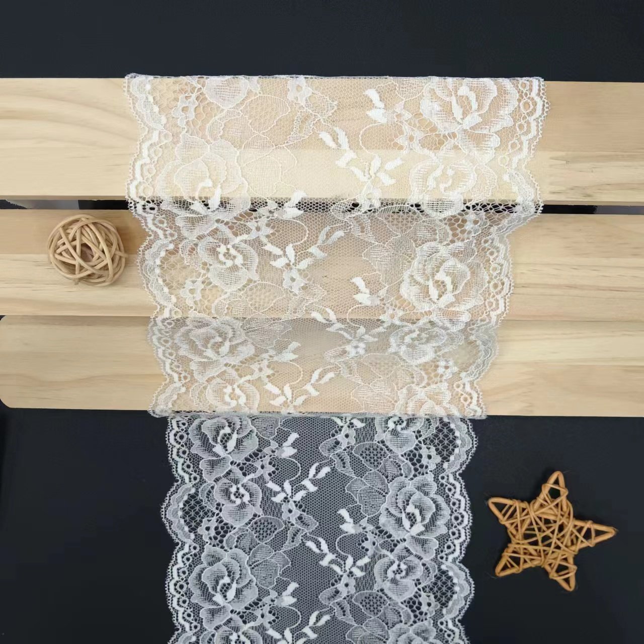Spandex Lace Fabrics Women's Underwear Roll Knitted Elastic Laces Trim Fashion Material Latest Models Voile Nylon
