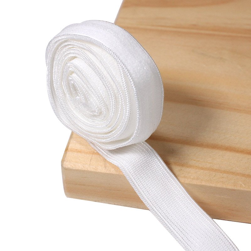 Wholesale high quality fancy Jacquard elastic bra strap silicone scalloped elastic band piping trims