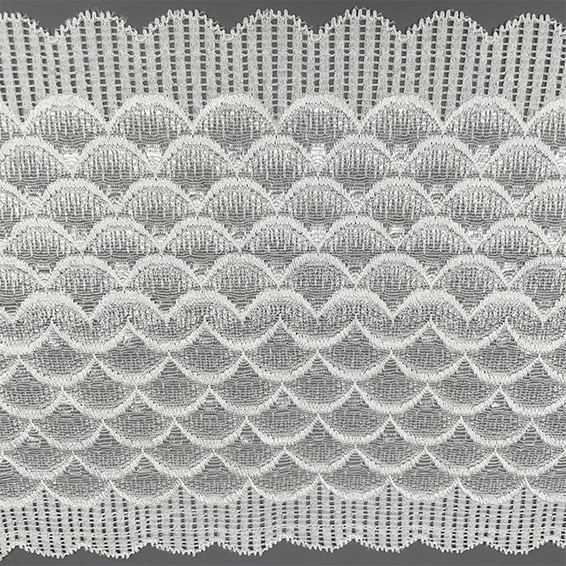 TUTON Bridal Lace Fabric Supplier French Lace Narrow Wide 17.5 CM/20.5 CM Elastic Lace Trim