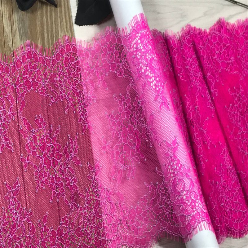 Black Eyelashes Chantilly Lace Multicolor High-Quality Trim Lace French Eyelash Lace Fabric For Dress