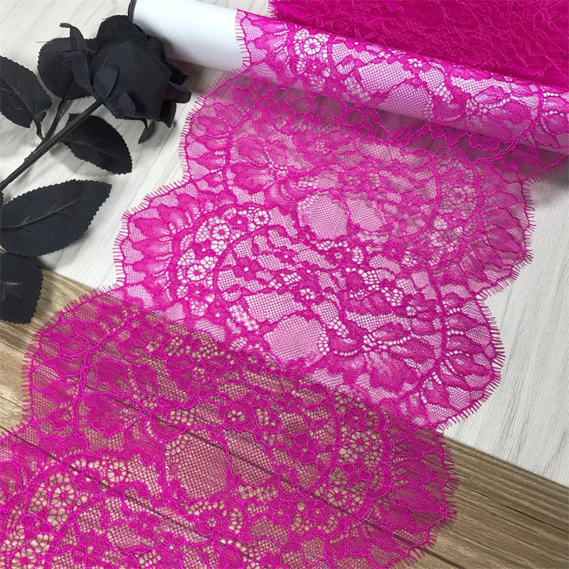 Black Eyelashes Chantilly Lace Multicolor High-Quality Trim Lace French Eyelash Lace Fabric For Dress