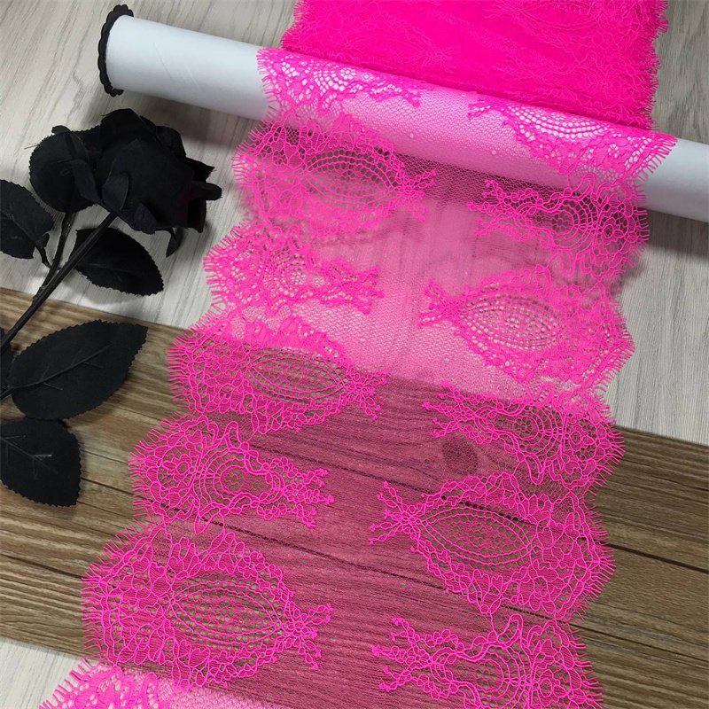 Black Eyelashes Chantilly Lace Multicolor High-Quality Trim Lace French Eyelash Lace Fabric For Dress
