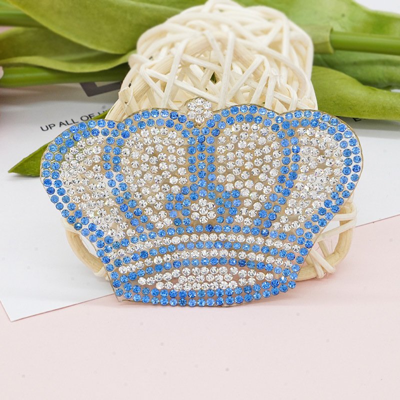 Best Sale Bling Rhinestone Mesh Shiny and Elegant Crown Rhinestone Mesh Trimming for Clothes