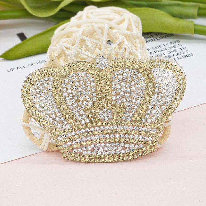Best Sale Bling Rhinestone Mesh Shiny and Elegant Crown Rhinestone Mesh Trimming for Clothes
