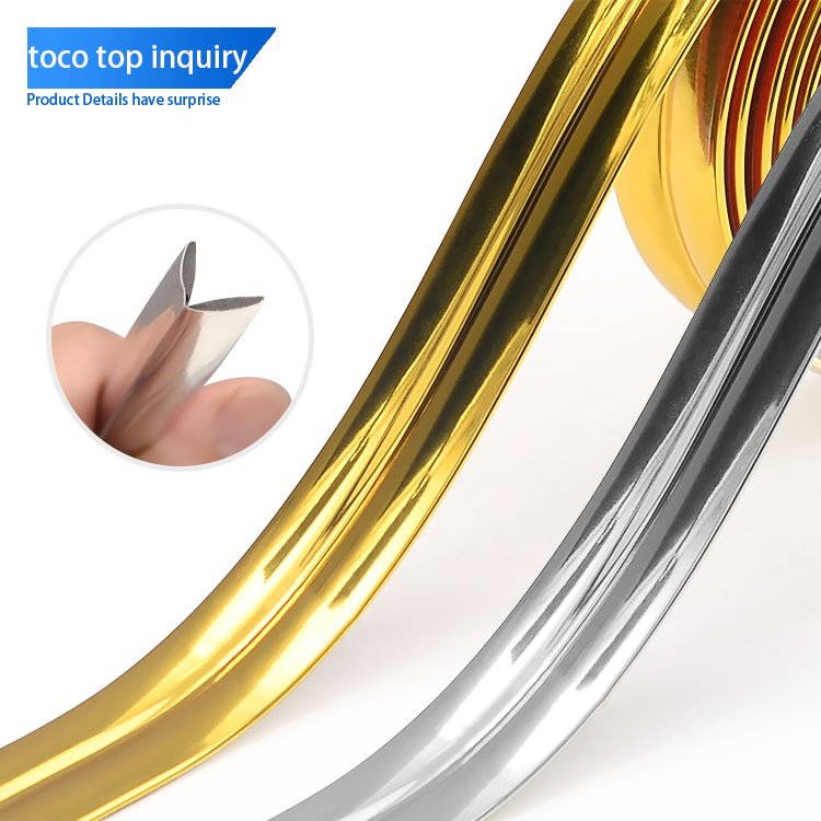 New PVC Plastic Furniture Accessories Edge Banding Tapes Curving Corner Trim For Wall Decoration