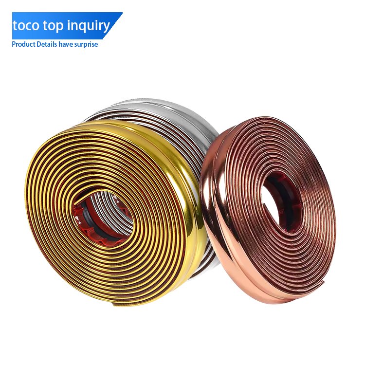 New PVC Plastic Furniture Accessories Edge Banding Tapes Curving Corner Trim For Wall Decoration