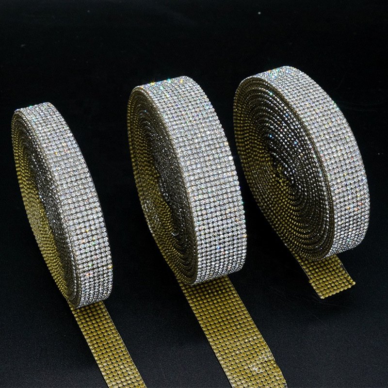 Carnival Rhinestone Costume Jewelry Iron On Rhinestone Trimming Gem Applique For Craft DIY Decoration Accessories