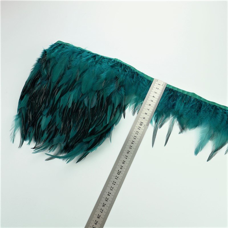 Wholesale saddle pheasant feather trims rooster fringe ribbon for Needlework and Handicrafts DIY Wedding Party Decoration