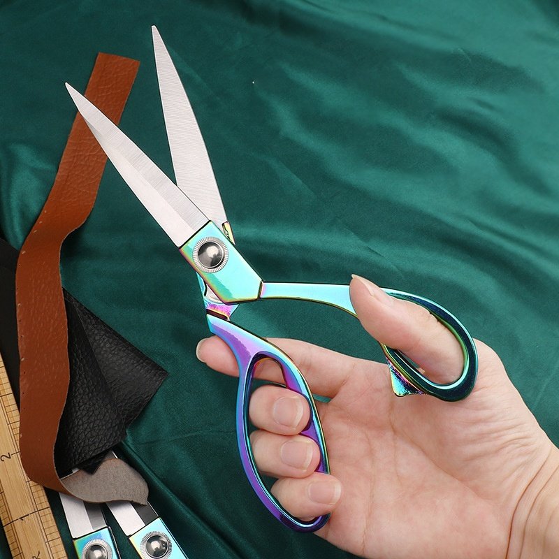 Multi Size Sewing Scissors Colorful Wedding Trimming Shears Cross-Stitch Stainless Steel Tailor Scissor