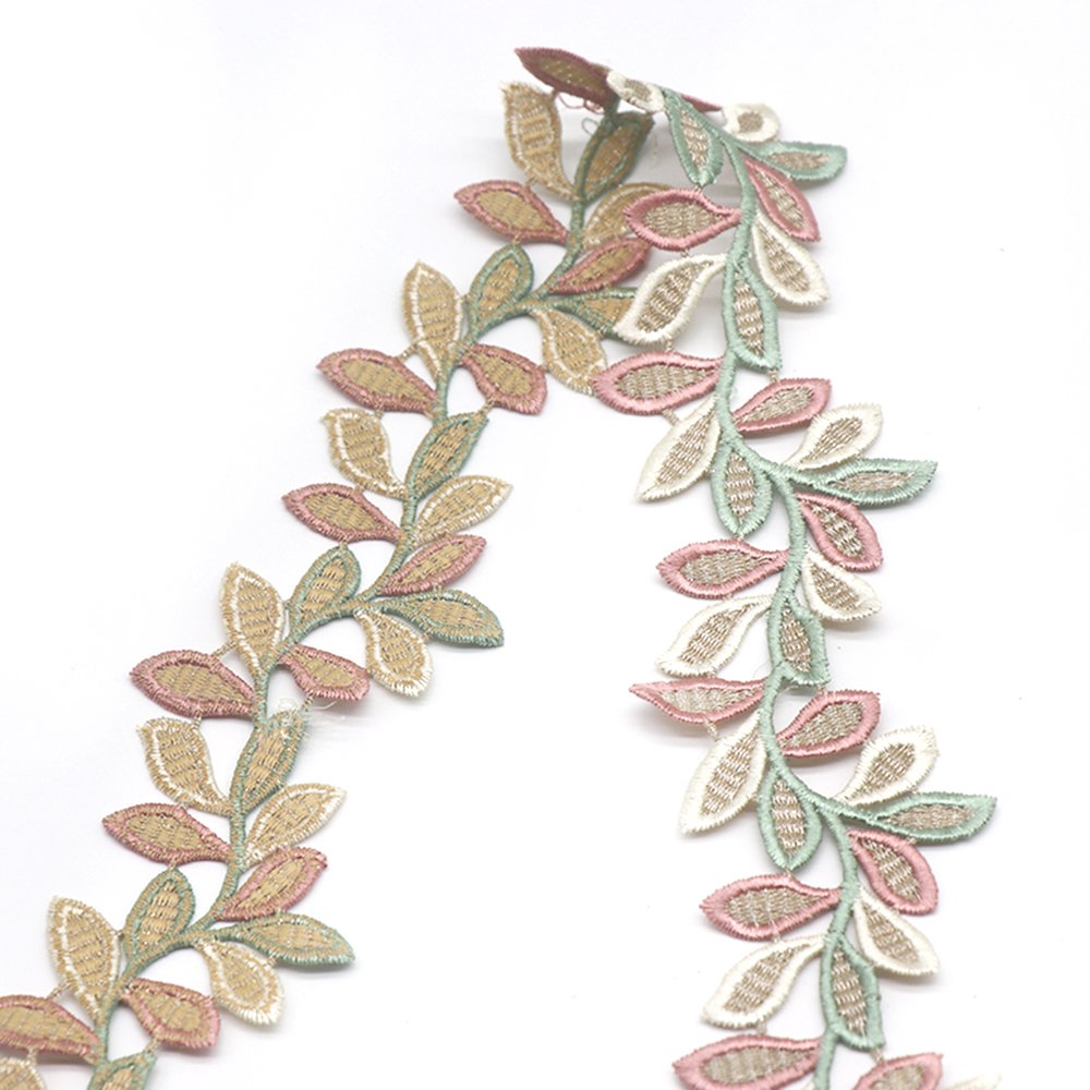 6cm Width Multicolor Color Embroidery 100% Polyester Lolita Wedding Lace Trim Garment Home Textiles Accessories