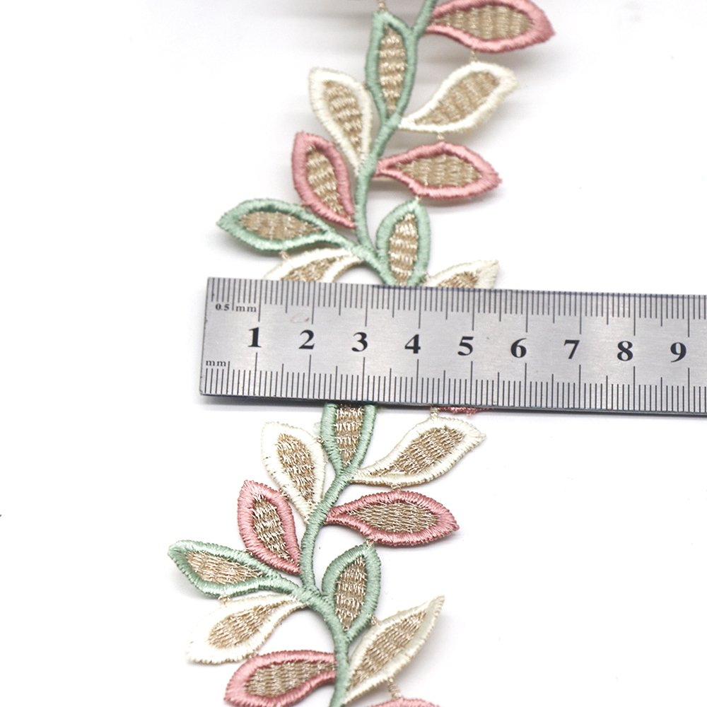6cm Width Multicolor Color Embroidery 100% Polyester Lolita Wedding Lace Trim Garment Home Textiles Accessories