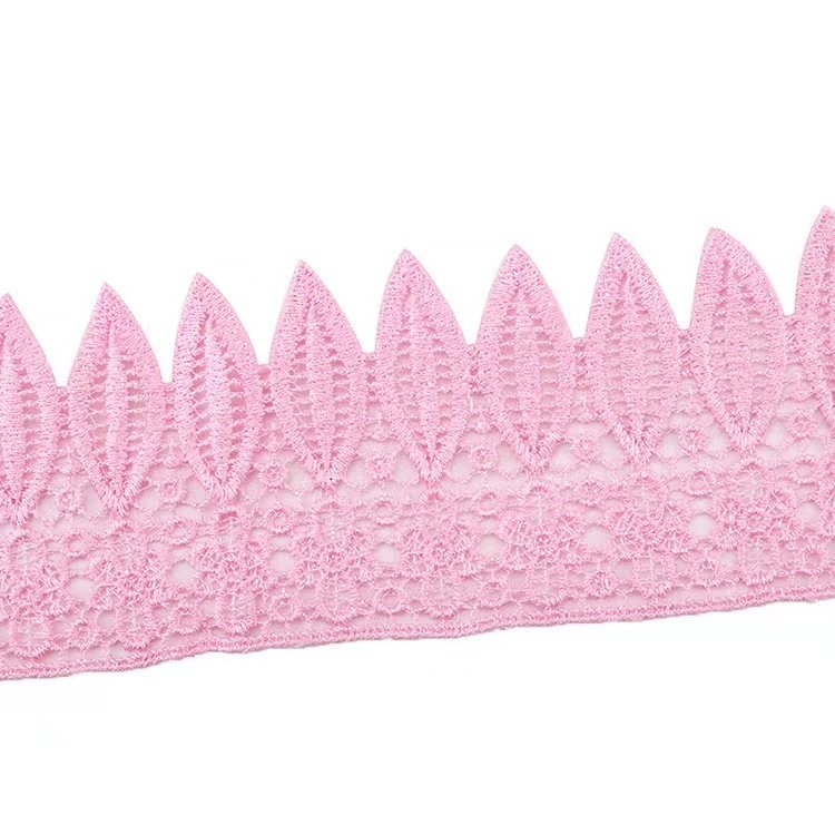 Hot sale 9cm Polyester Embroidery Lace Designs Elegance Flower Lace Trim For Clothes