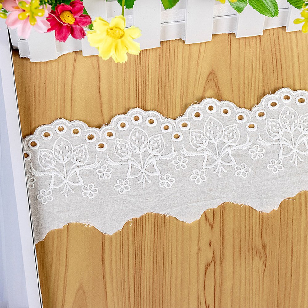 Hot Sale Innovation Design Strawberry Butterfly Garments Wide Cotton Lace Trim Accessory Cotton Lace Fabric