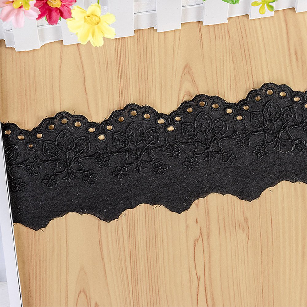 Hot Sale Innovation Design Strawberry Butterfly Garments Wide Cotton Lace Trim Accessory Cotton Lace Fabric