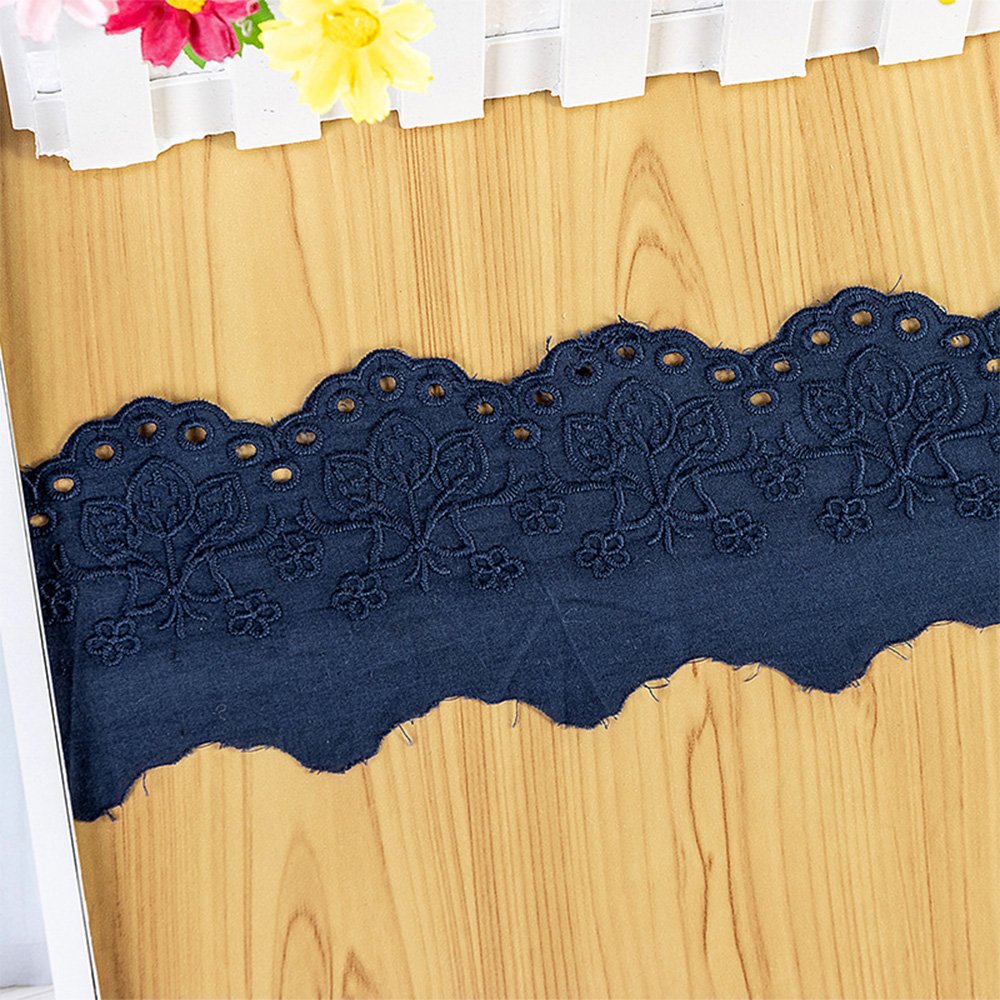 Hot Sale Innovation Design Strawberry Butterfly Garments Wide Cotton Lace Trim Accessory Cotton Lace Fabric