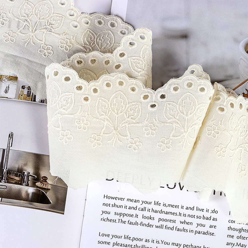 Hot Sale Innovation Design Strawberry Butterfly Garments Wide Cotton Lace Trim Accessory Cotton Lace Fabric