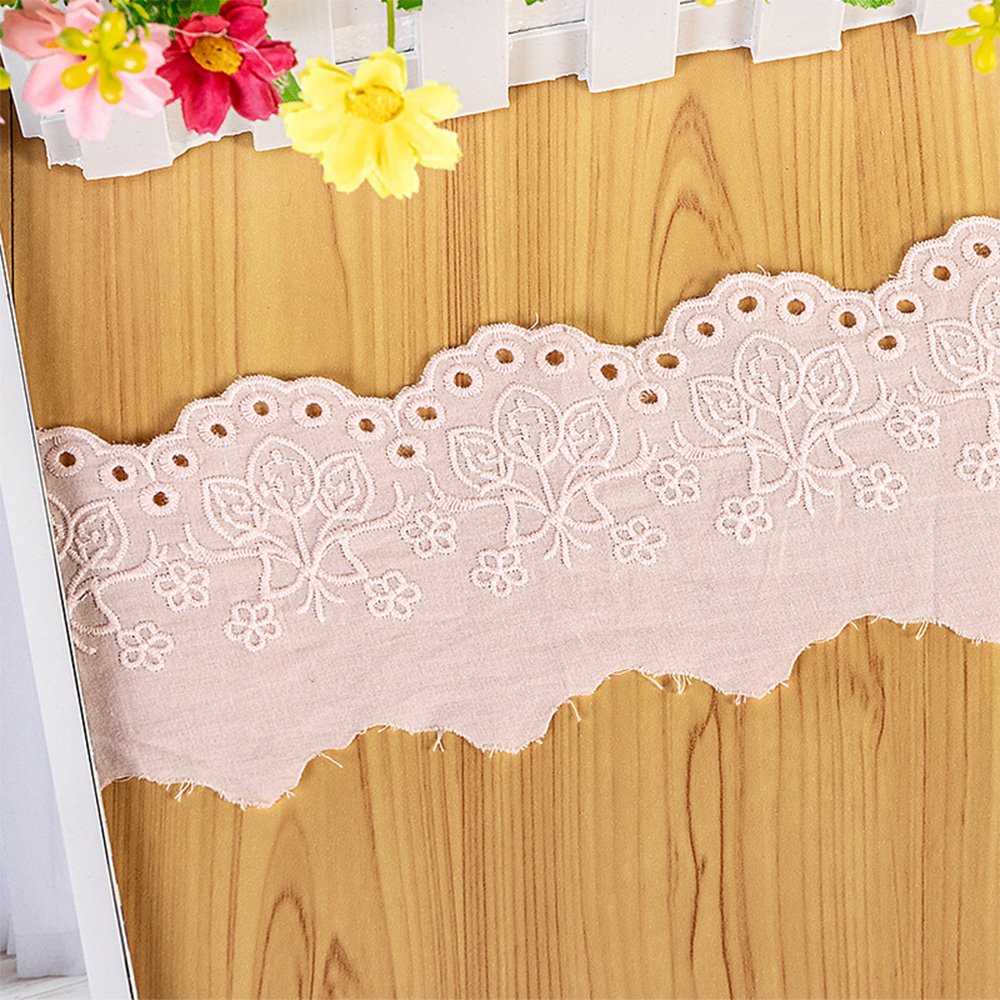 Hot Sale Innovation Design Strawberry Butterfly Garments Wide Cotton Lace Trim Accessory Cotton Lace Fabric