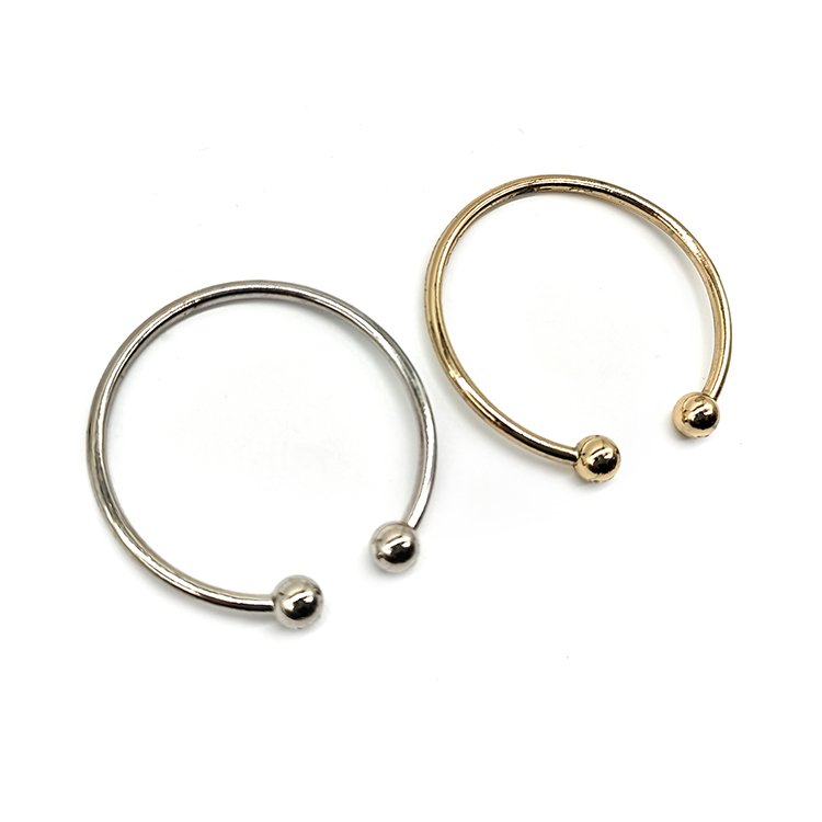 Reusable Metal Zinc Alloy Custom Metal Buckle Western U Shape Metal Decorative Ring Buckle Trim For Bikini And Swimwear
