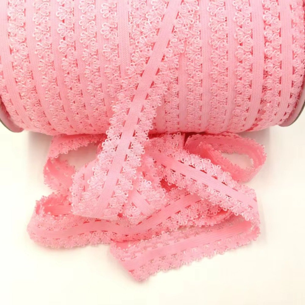 High Quality 7/8 Inch Ruffle Stretch Lace Ribbon Trim for Baby Headband Tiara
