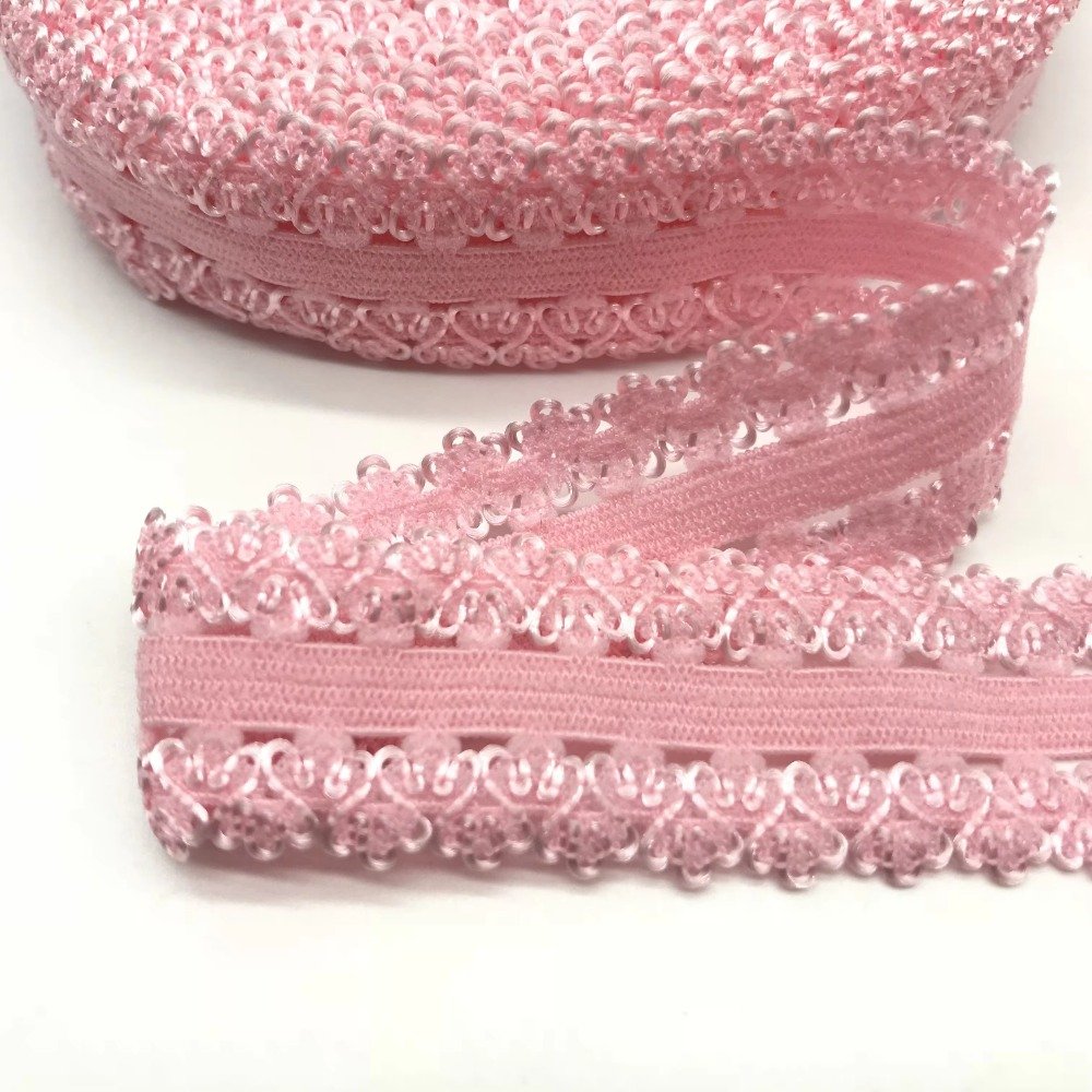 High Quality 7/8 Inch Ruffle Stretch Lace Ribbon Trim for Baby Headband Tiara