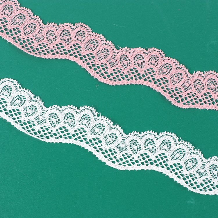 X1863 Lace Trim for Women's Lingerie & Dresses Fancy Nylon Spandex Elastic Stretch Narrow Special Design Underwear Decoration