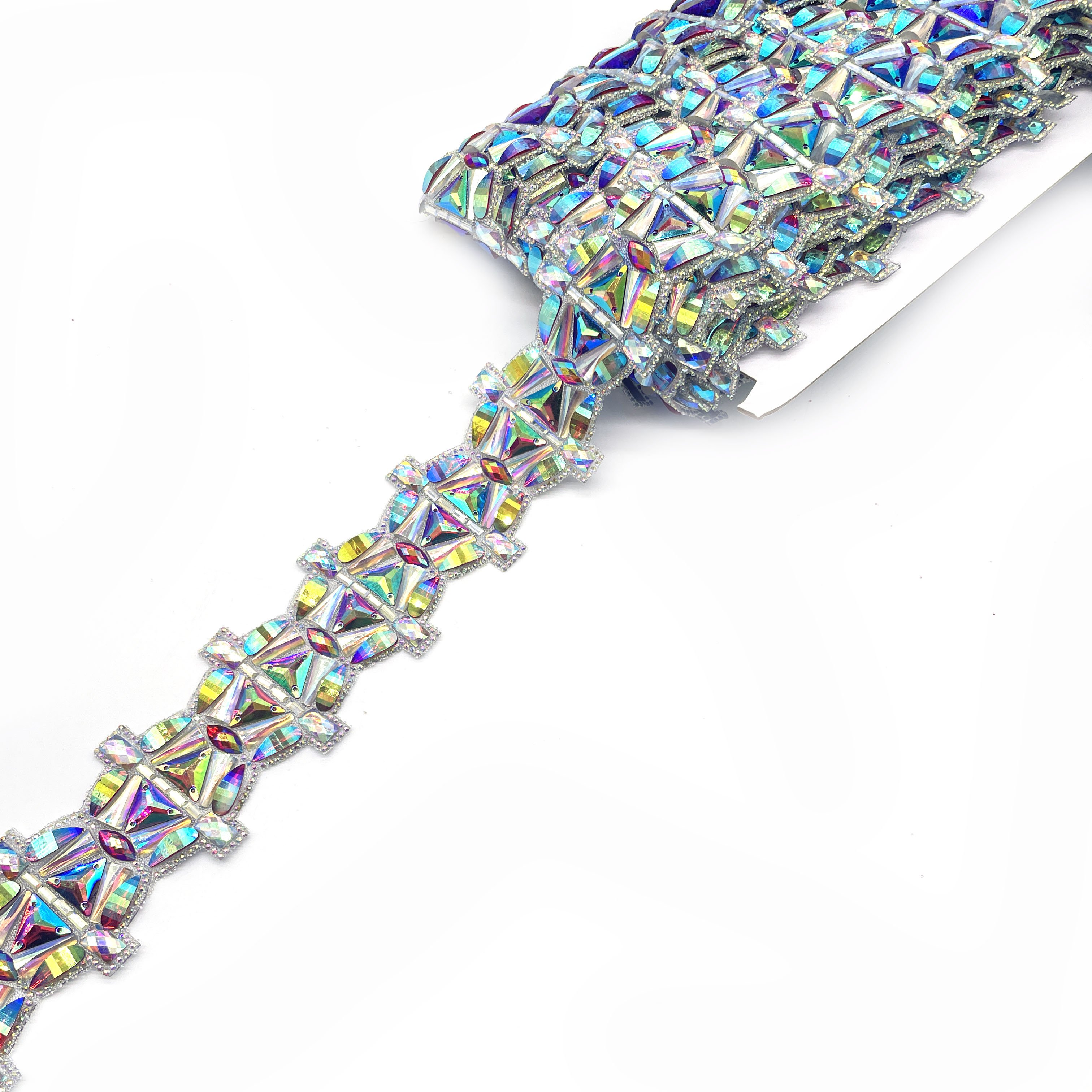 Customizable Iron-On Trim for Carnival Costume Jewelry Hot Fix Resin Rhinestone Appliques Factory-Supplied Trimmings