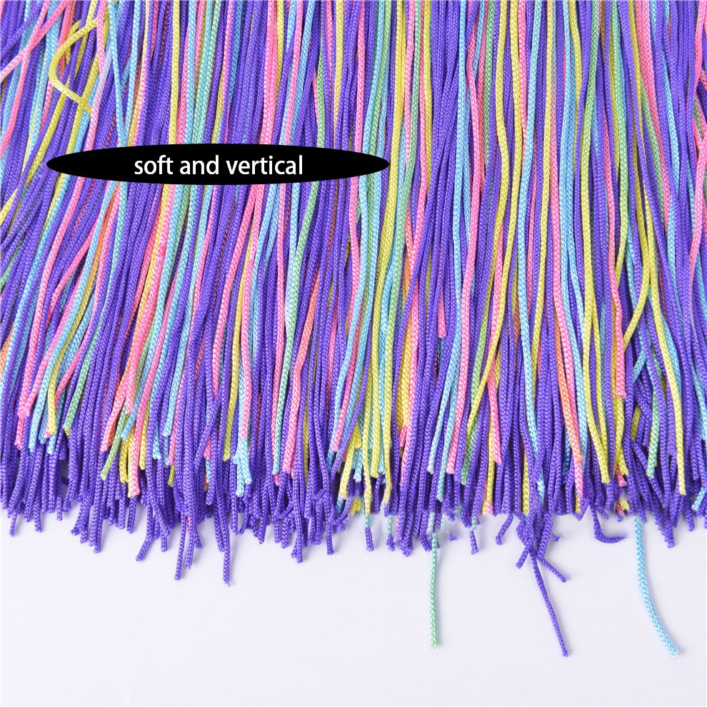 30CM 50CM Sequins Tassel Trim Garment Accessories Custom Polyester Nylon Yarn Latin Dance Dress Decoration Fringe Tassel