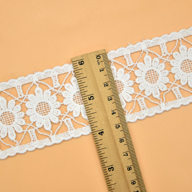 high quality 3d flower lace embroidered fabric Embroidered lace Trimming fabric