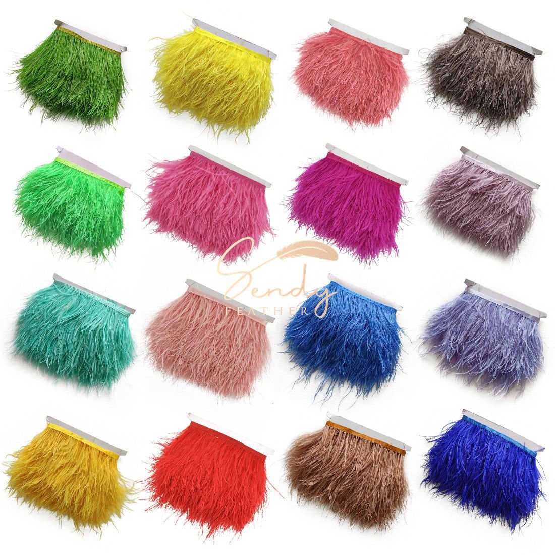 Rts 58 colors cheap 8-10cm ostrich feather DIY dress sewing crafts costumes decoration ostrich feathers trim fringe