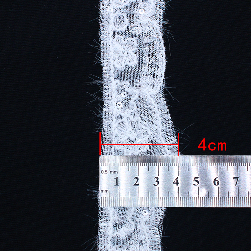 French Wool Fashion Lace Embroidery Trimmings DIY Tandmade Lace Trim For Evening Dress
