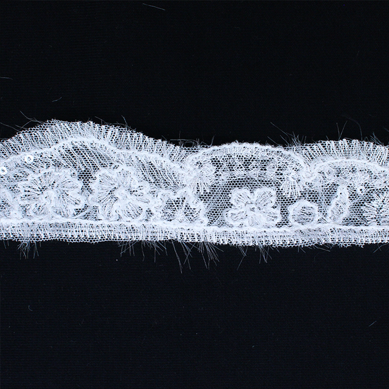 French Wool Fashion Lace Embroidery Trimmings DIY Tandmade Lace Trim For Evening Dress