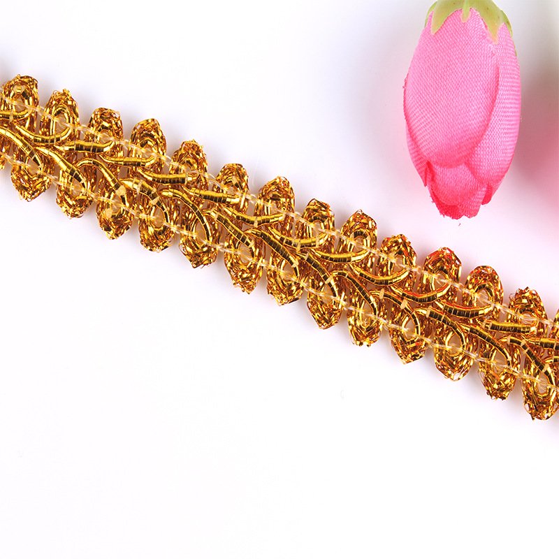 garment accessories colored ethnic clothes material sewing lace trims metallic upholstery webbing ribbon lace trimming