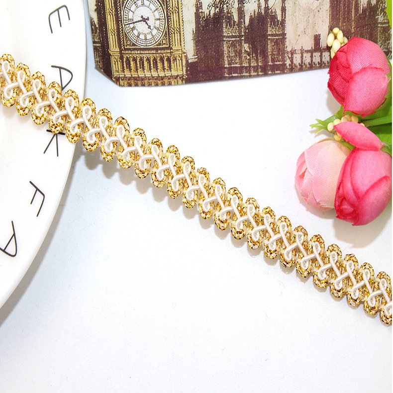 garment accessories colored ethnic clothes material sewing lace trims metallic upholstery webbing ribbon lace trimming