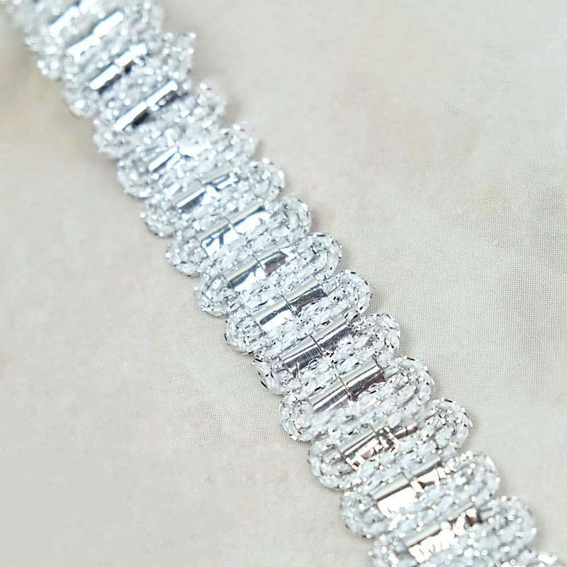 gold silver metallic baided sequined lace trimming diy clothes costume dress decorative ribbon hat textile webbing sewing trim