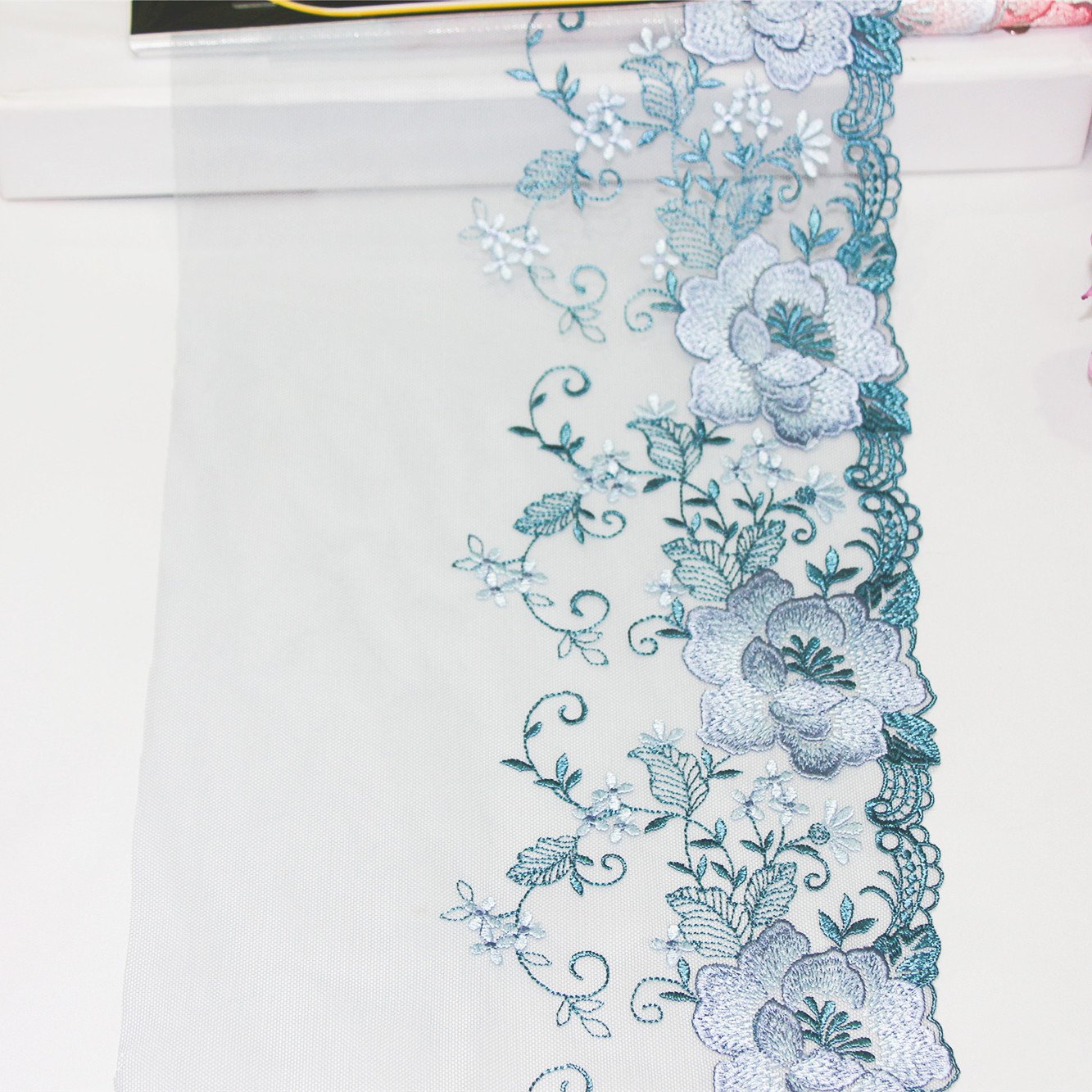 New arrival high quality multi color embroidery Lace trim summer flower lace for lingerie