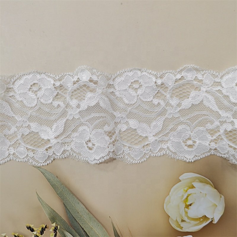 Wholesale High Quality French Elastic Stretch Lace Trim For Underwear Lace Trim