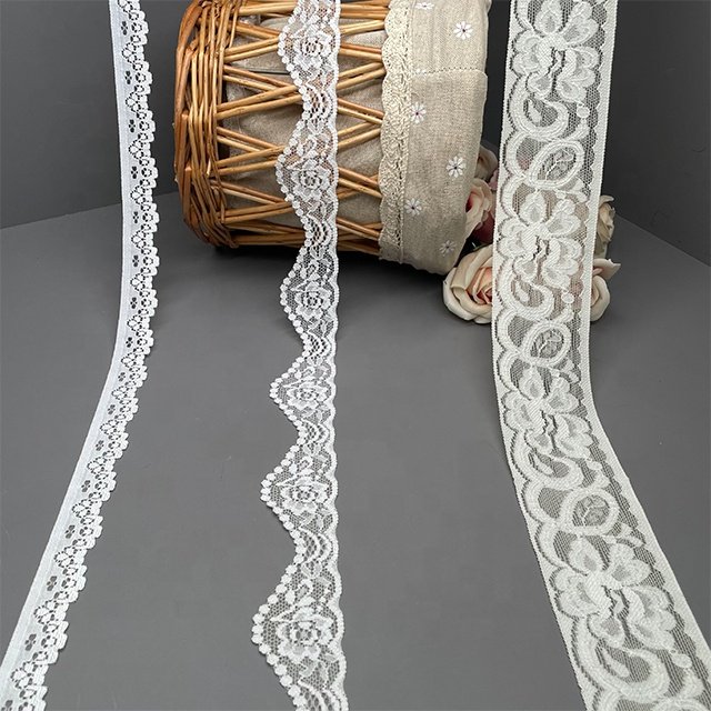 TUTON Top Quality Custom French Elastic Lace 2.1/3.5/5.5 CM Trim Wholesale For Lingerie