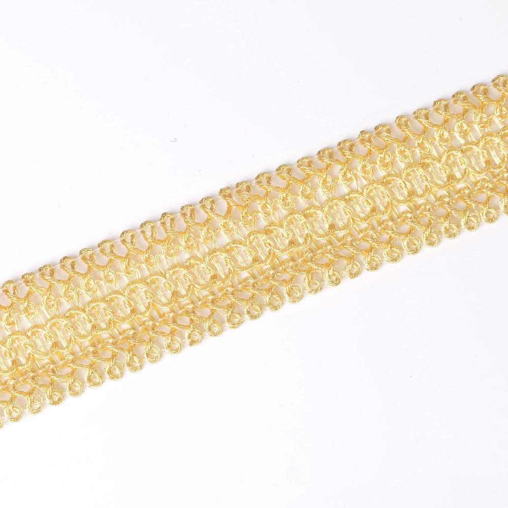 Decorative Fashion Gold Metallic Braid Trim