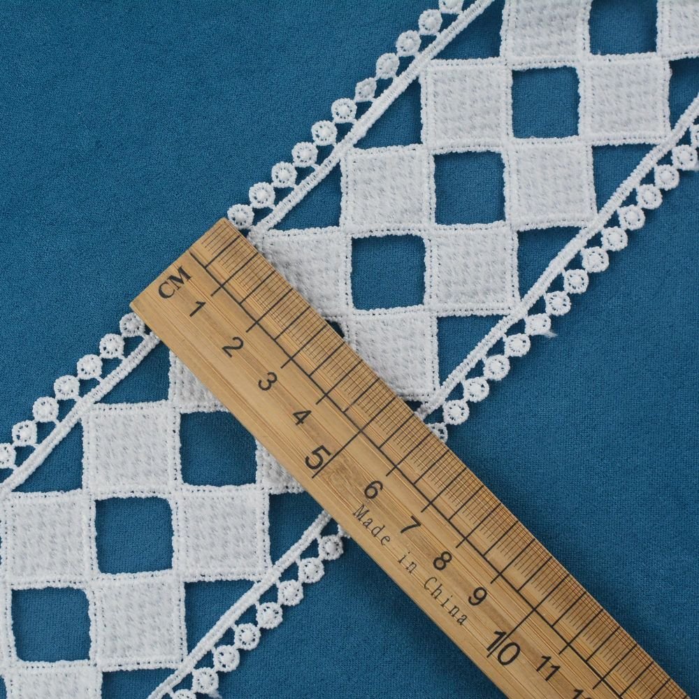 Fancy Design Polyester Embroidery White Milk Silk Chemical Lace Trim for Decoration Heart-shaped lace patterns sequin fabric