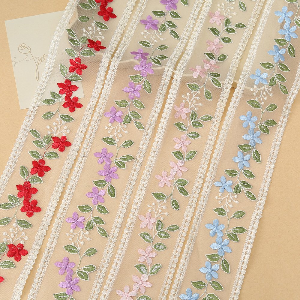10cm Cheap Embroidery Ethnic Style Lace African 100% Polyester Fabric Sewing Lace Accessories For Women's Summer Dress
