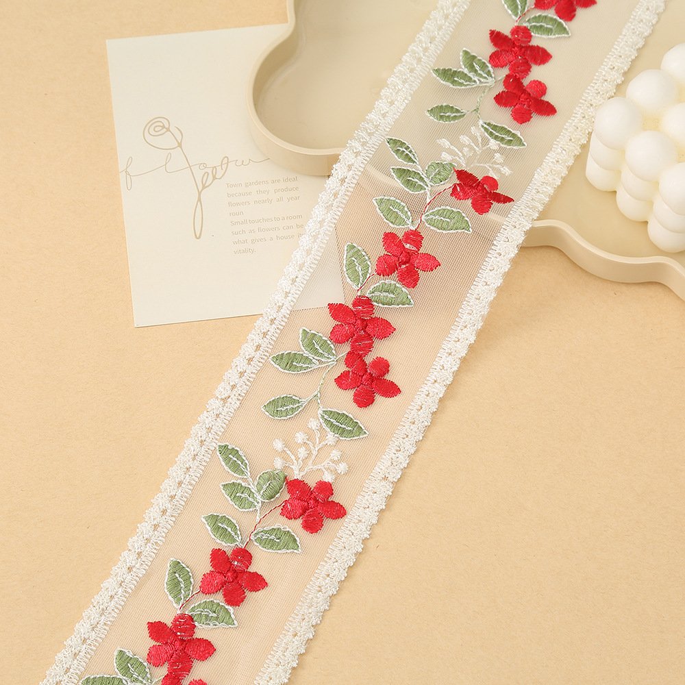 10cm Cheap Embroidery Ethnic Style Lace African 100% Polyester Fabric Sewing Lace Accessories For Women's Summer Dress