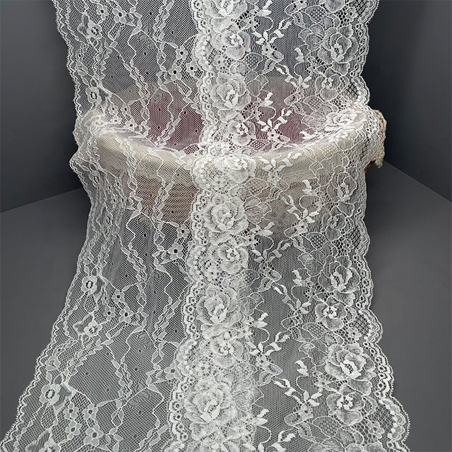 TUTON Top Quality French Custom Elastic Lace 18cm Trim Wholesale For Lingerie