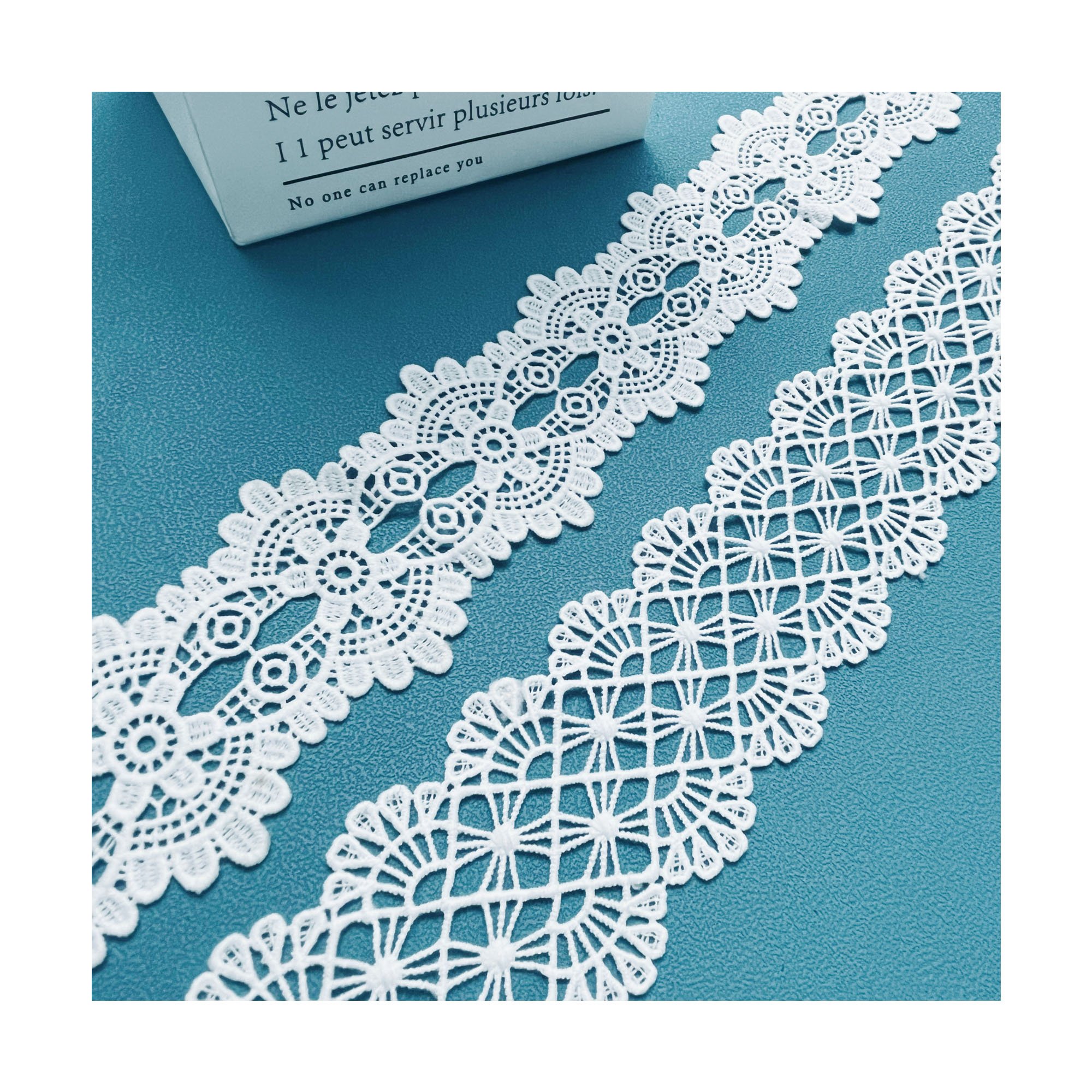 Chinese manufacturer Fashion wholesale hot selling polyester embroidery trim lace